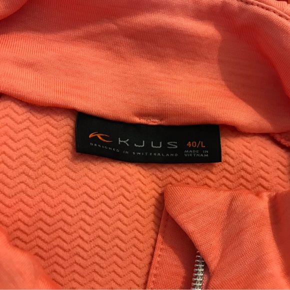 MASTERS Augusta Jacket Murray CL Coat Coral Pink Orange Golf Mid Layer Zip KJUS - Picture 6 of 10